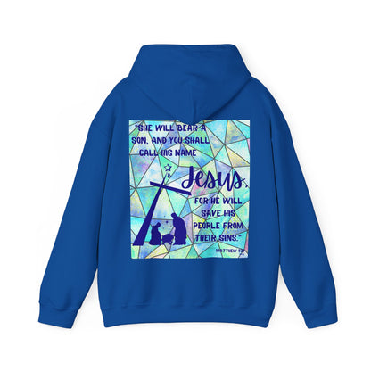 Matthew 1:21 Hooded Sweatshirt