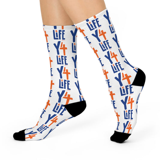 Y4Life Logo | Cushioned Crew Socks