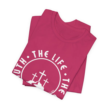 John 14:6 Single Color Short Sleeve Tee