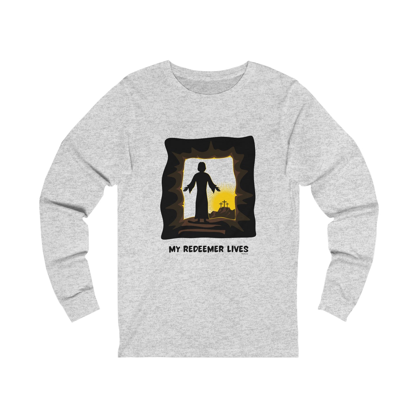 My Redeemer Lives Unisex Jersey Long Sleeve Tee