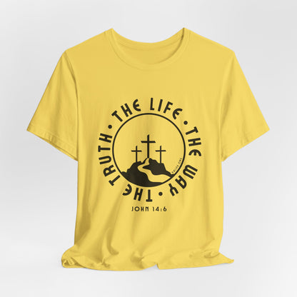 John 14:6 Single Color Short Sleeve Tee