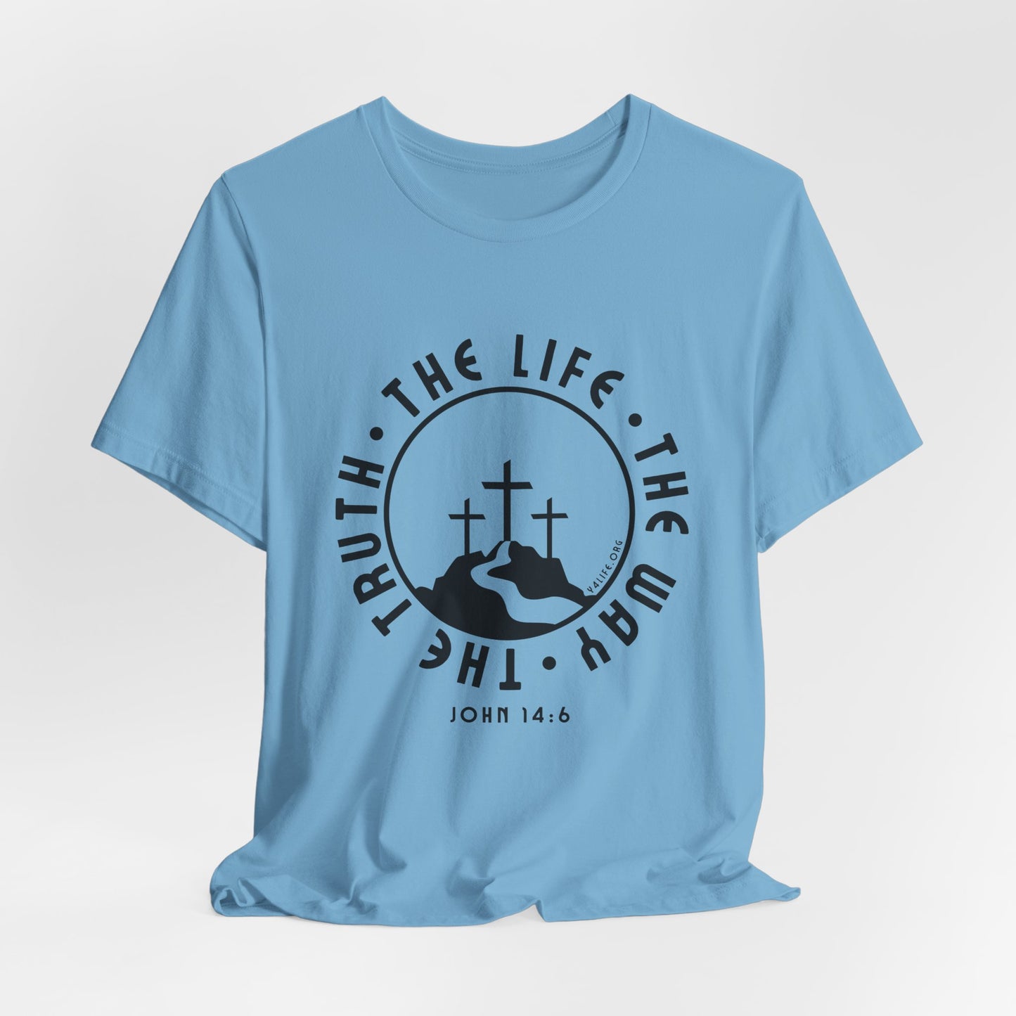 John 14:6 Single Color Short Sleeve Tee