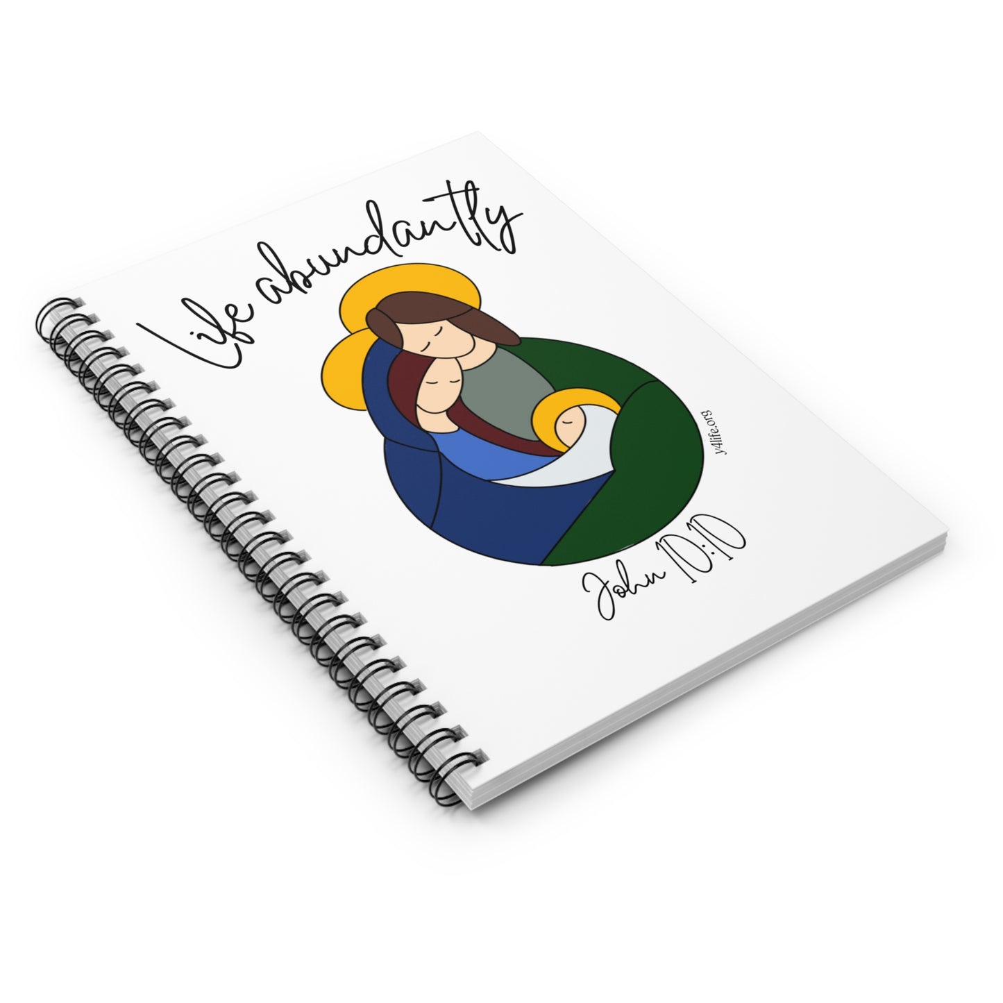 Life Abundantly Spiral Ruled Notebook