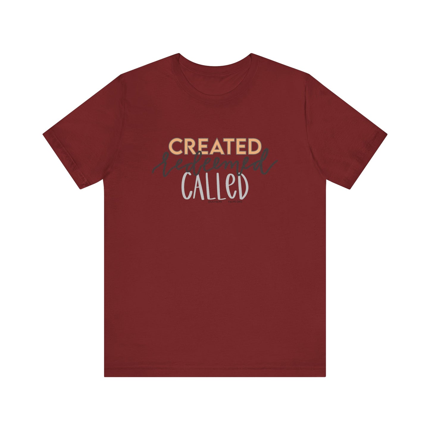 Created Redeemed Called Short Sleeve Tee