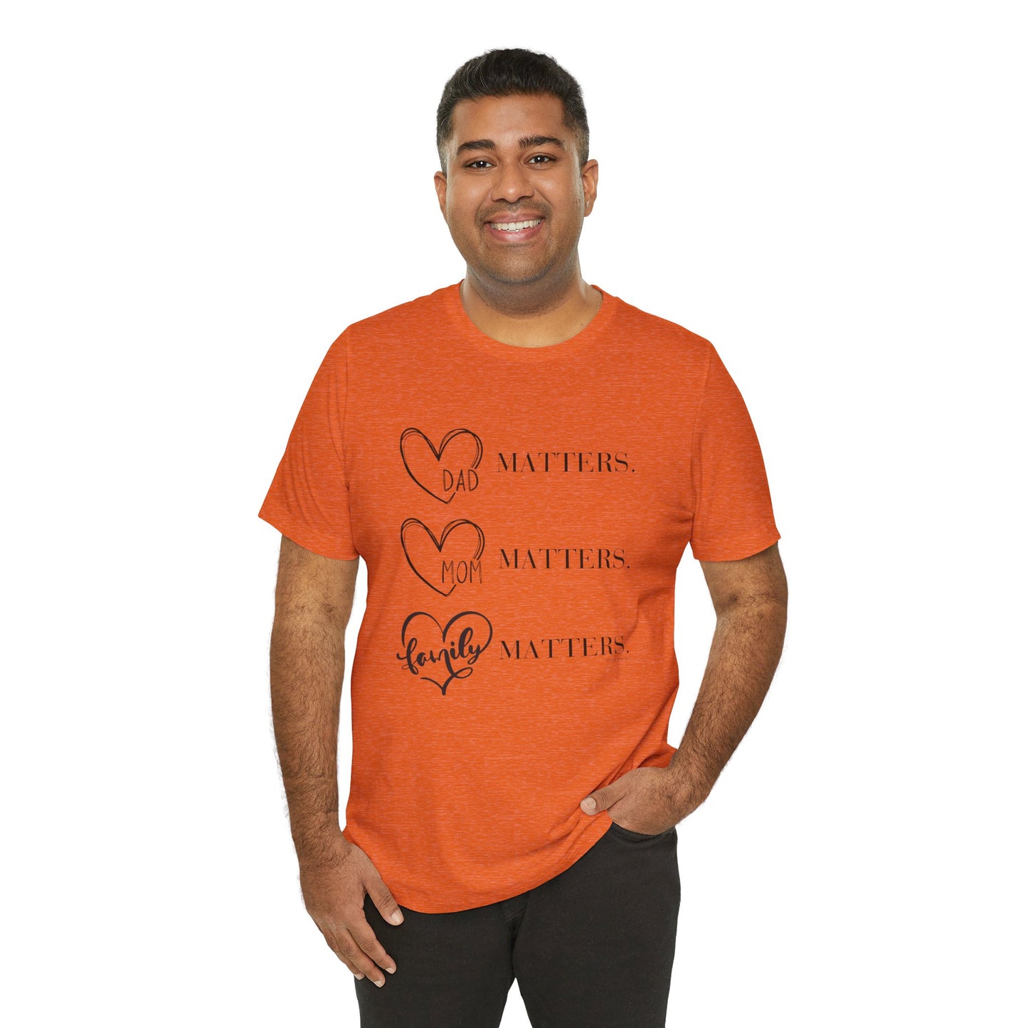 "Family Matters" (black print) Unisex Jersey Short Sleeve Tee