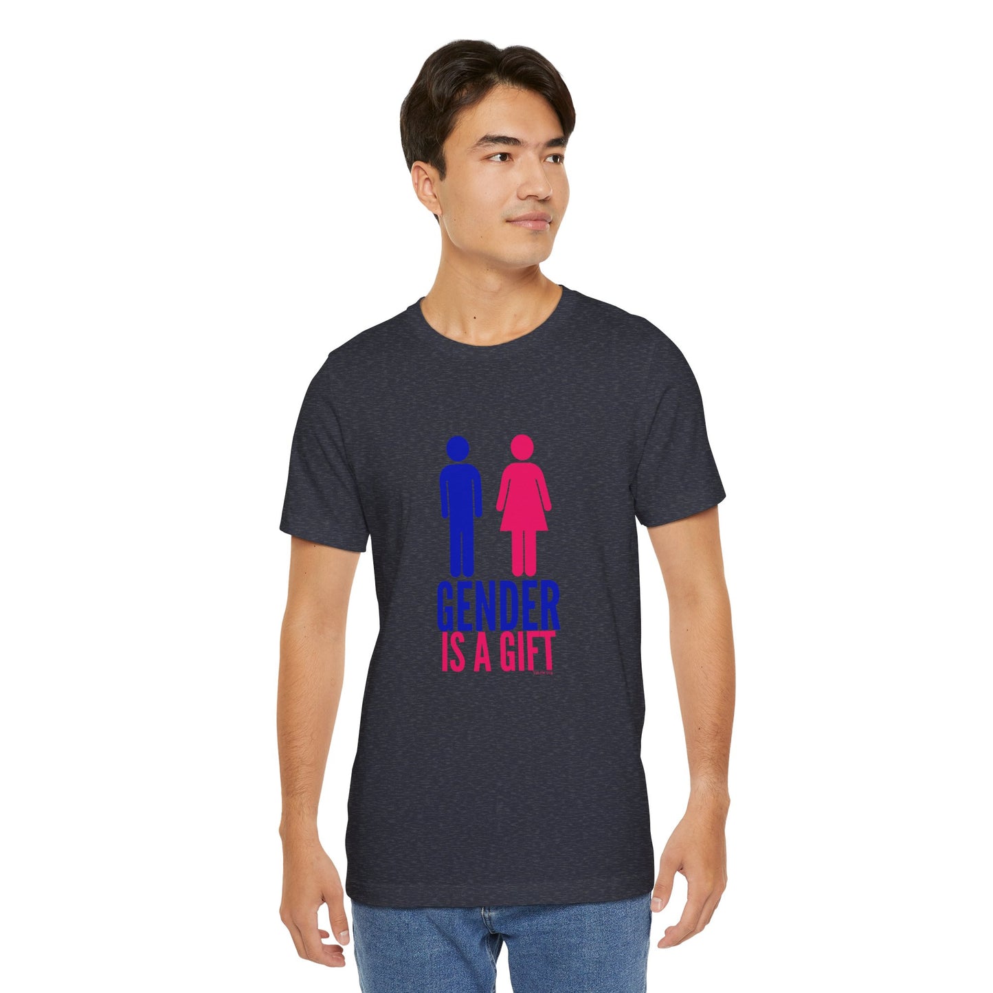 "Gender is a Gift" (full bodies) Unisex Jersey Short Sleeve Tee