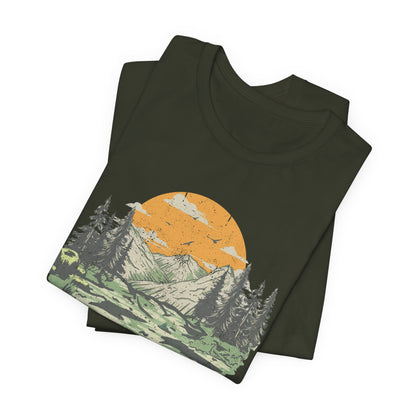 "Fatherhood is my Vocation" (mountains) Unisex Jersey Short Sleeve Tee