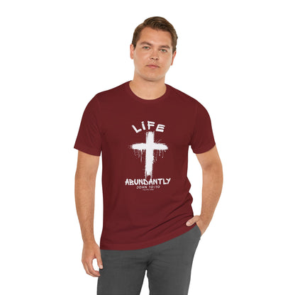 Life Abundantly Single Color Short Sleeve Tee