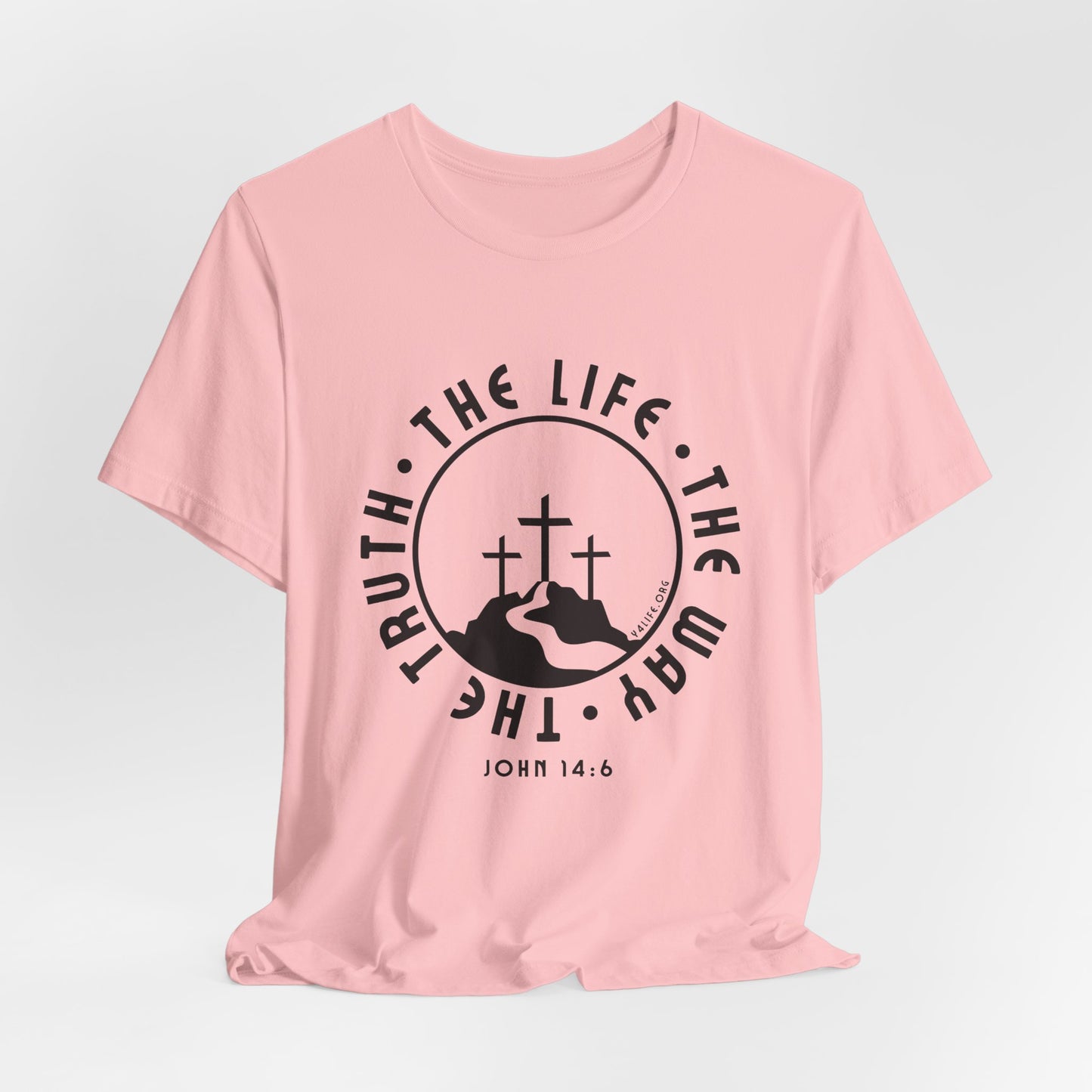 John 14:6 Single Color Short Sleeve Tee