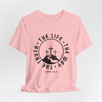John 14:6 Single Color Short Sleeve Tee