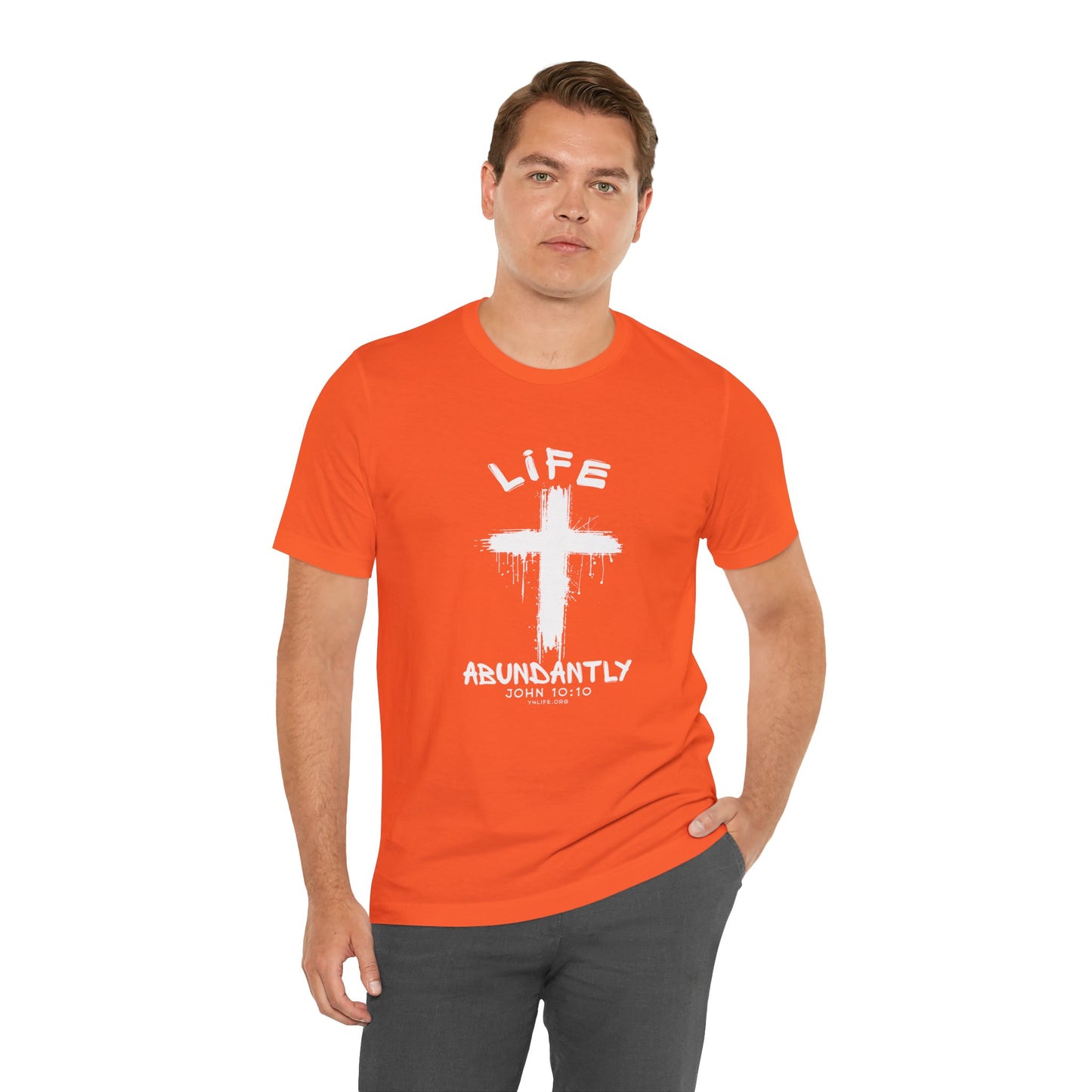 Life Abundantly Single Color Short Sleeve Tee