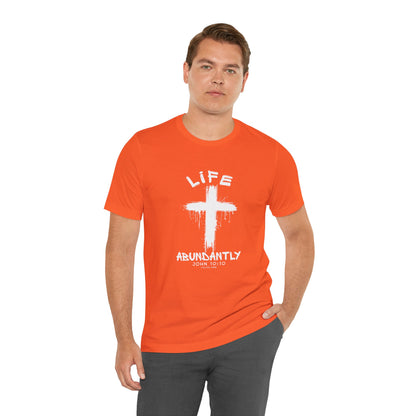 Life Abundantly Single Color Short Sleeve Tee