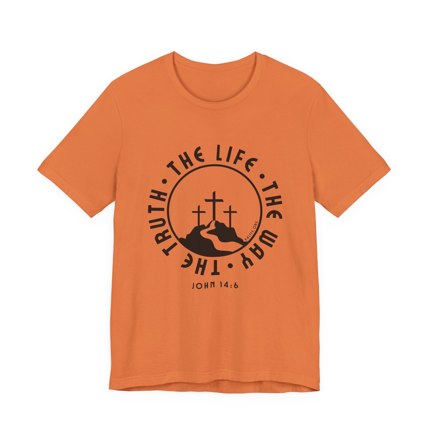 John 14:6 Single Color Short Sleeve Tee