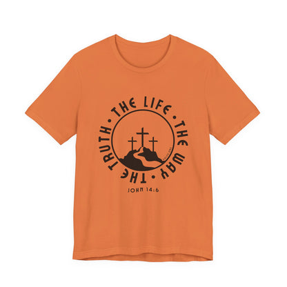 John 14:6 Single Color Short Sleeve Tee