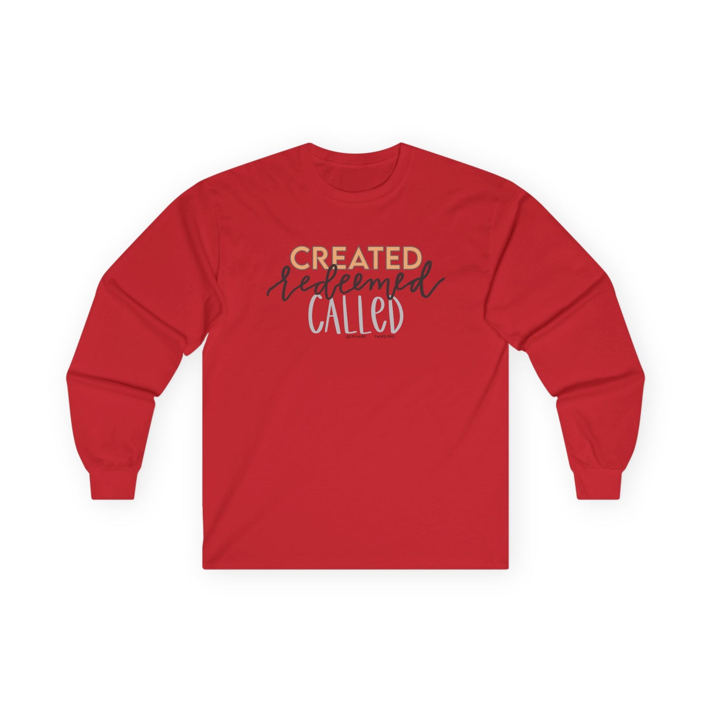 Created Redeemed Called Long Sleeve Tee