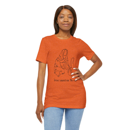 "Jesus Saved Me" Unisex Jersey Short Sleeve Tee