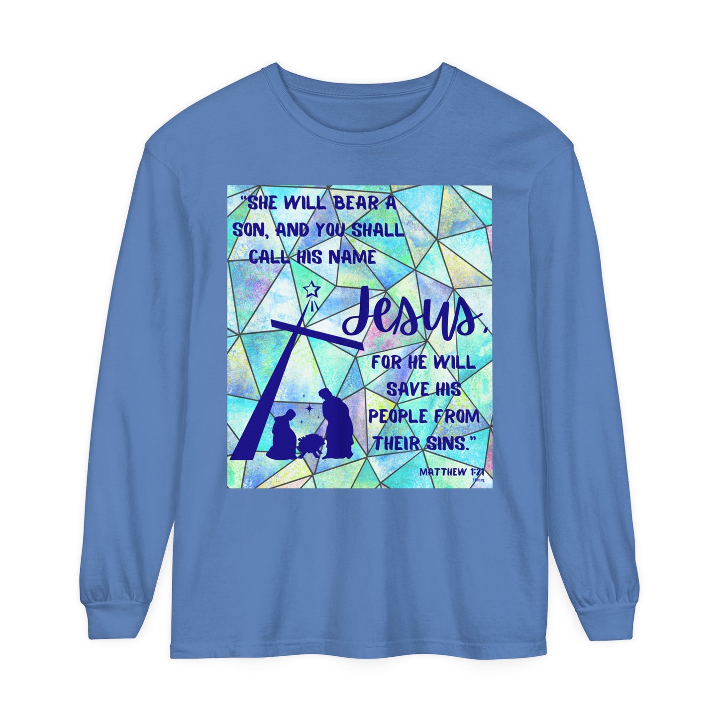 Matthew 1:21 Long Sleeve Tee