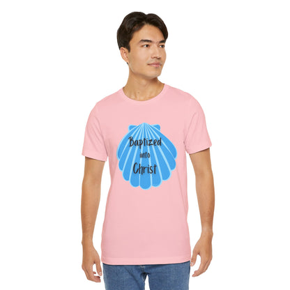"Baptized into Christ" Unisex Jersey Short Sleeve Tee