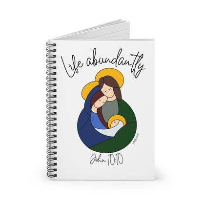 Life Abundantly Spiral Ruled Notebook