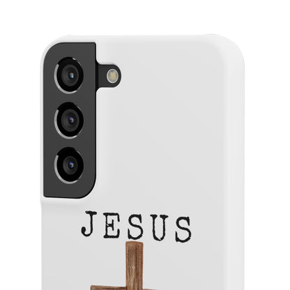 Jesus Saved Me Snap Cases