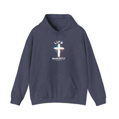 Life Abundantly Multicolor Hooded Sweatshirt
