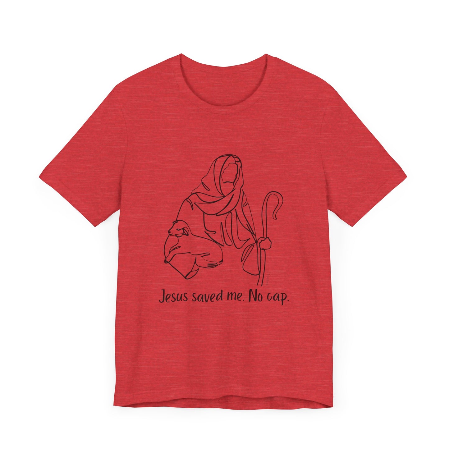"Jesus Saved Me" Unisex Jersey Short Sleeve Tee