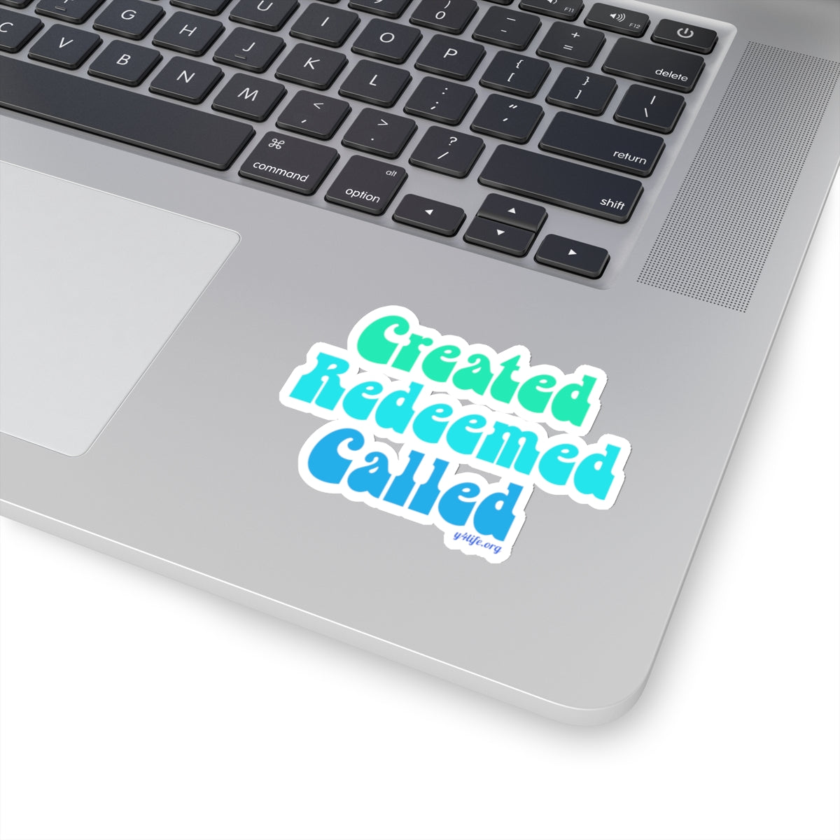 Retro Created, Redeemed, Called Cool Kiss-Cut Sticker