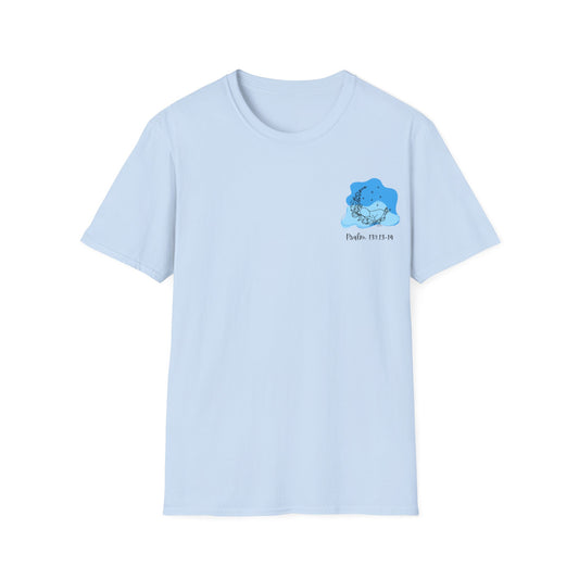 Psalm 139 Blue Unisex Softstyle T-Shirt