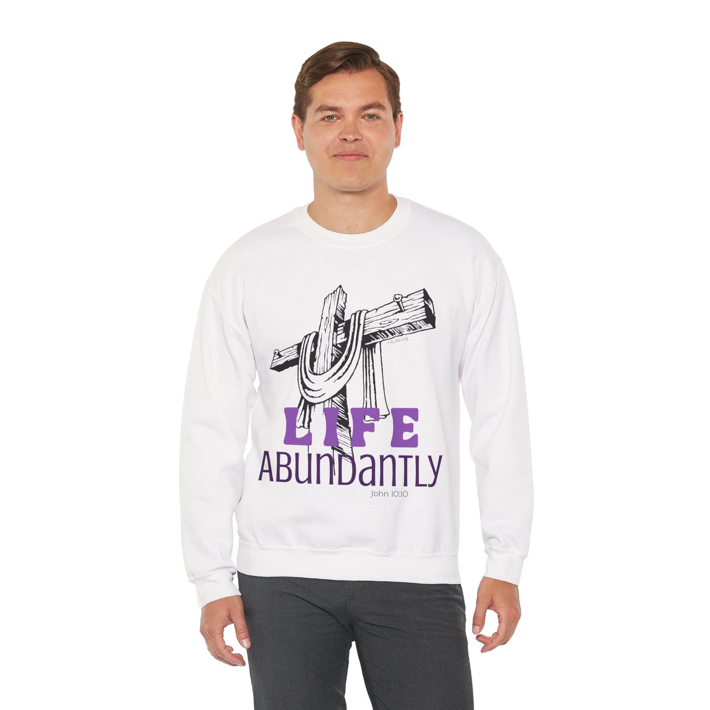Life Abundantly Monochrome Crewneck Sweatshirt