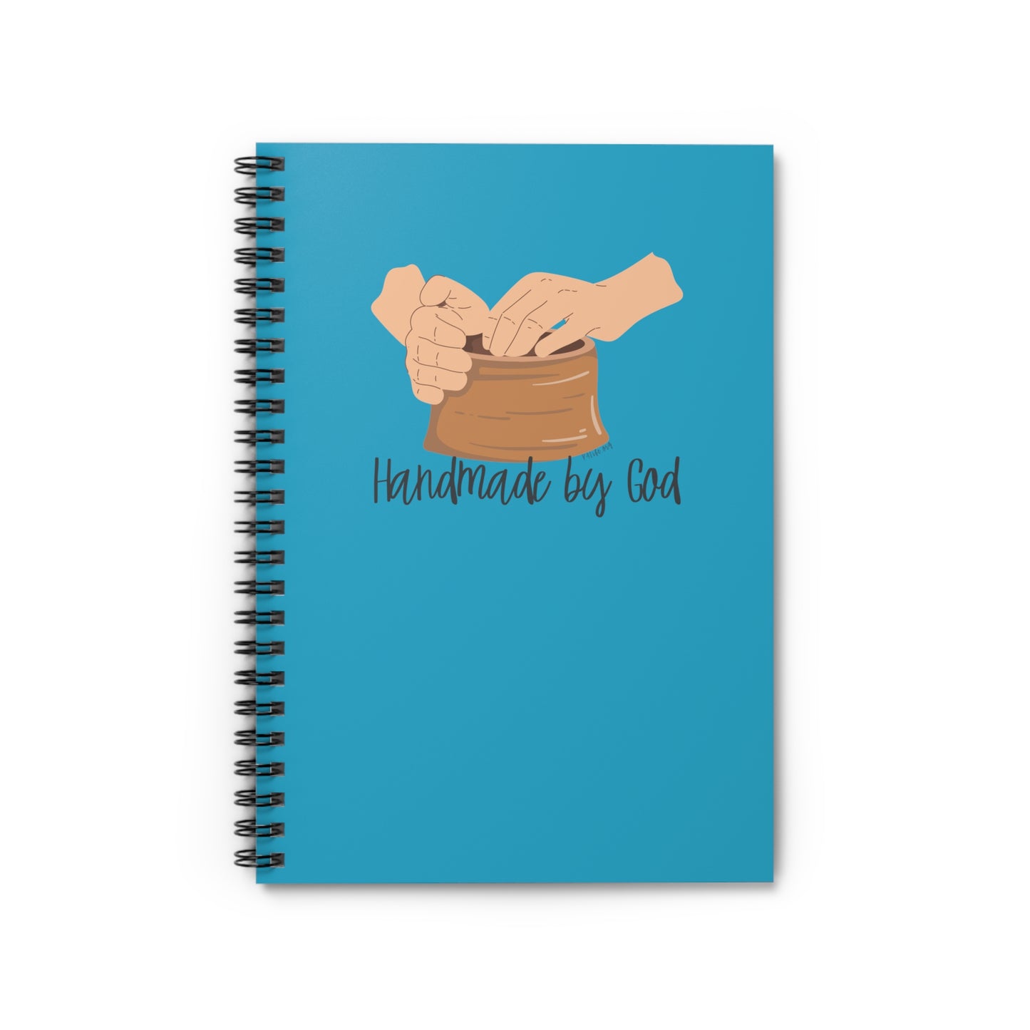 Handmade by God (pottery design) Spiral Notebook