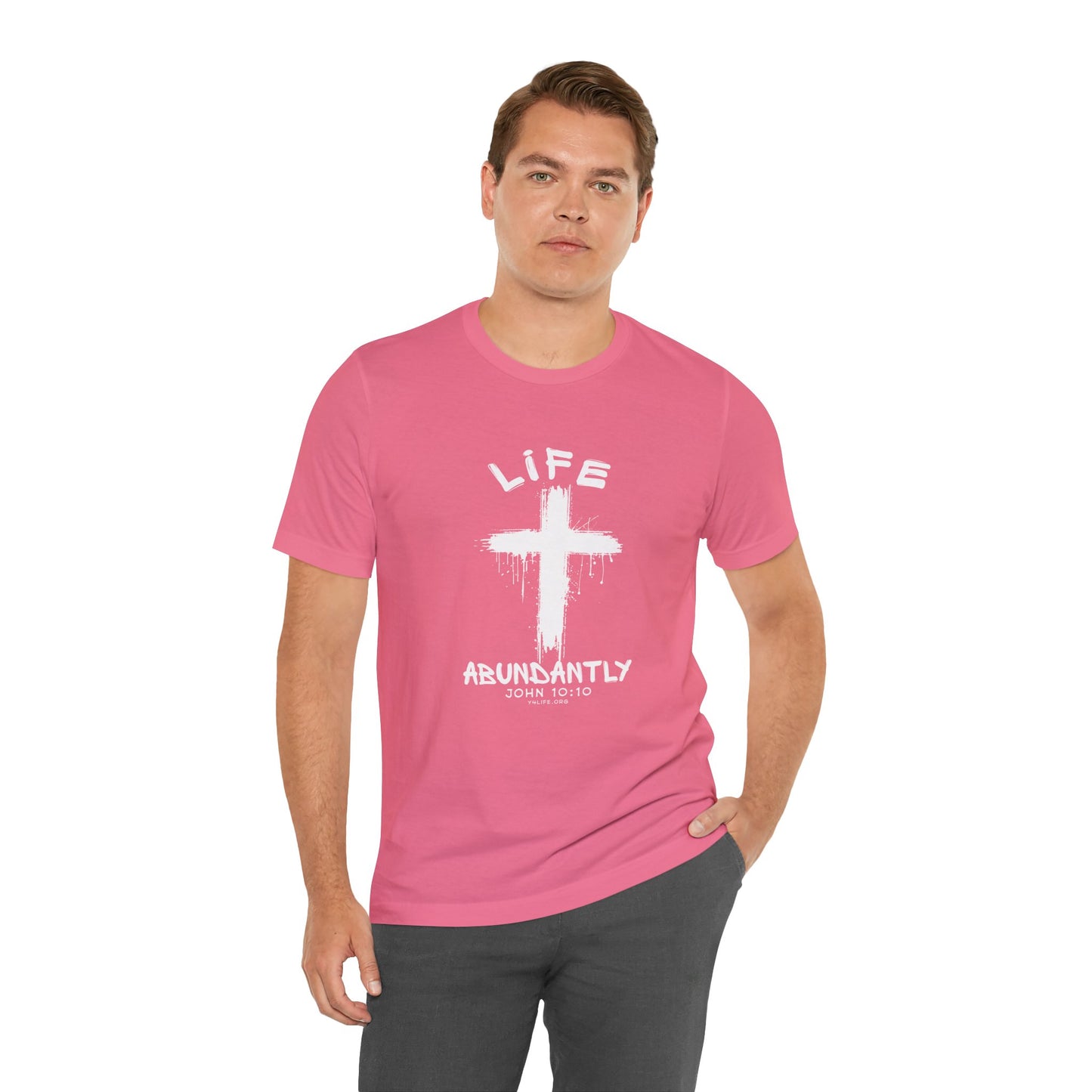 Life Abundantly Single Color Short Sleeve Tee