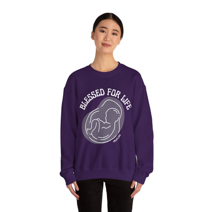 Blessed For Life Unisex Heavy Blend™ Crewneck Sweatshirt