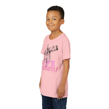 Life Abundantly Monochrome Youth Short Sleeve Tee