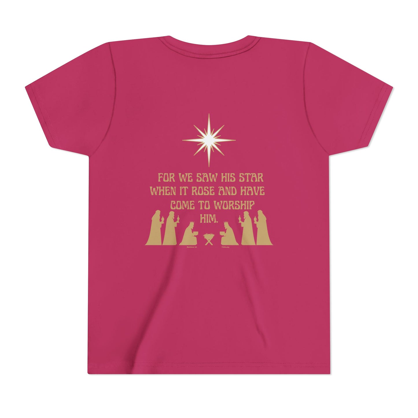 For We Saw His Star Youth Short Sleeve Tee