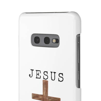 Jesus Saved Me Snap Cases