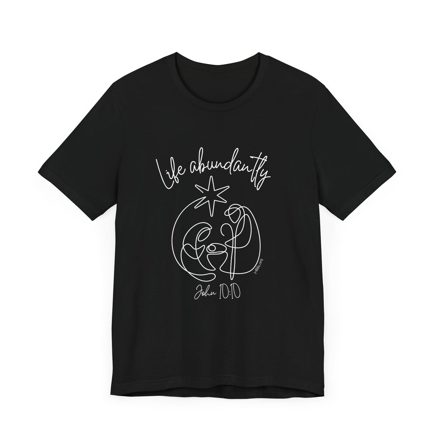 Life Abundantly Line Art Short Sleeve Tee