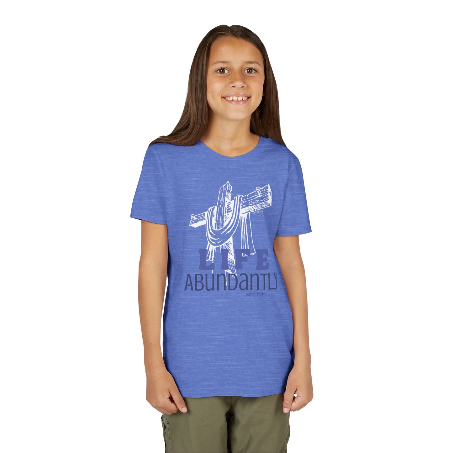 Life Abundantly Monochrome Youth Short Sleeve Tee