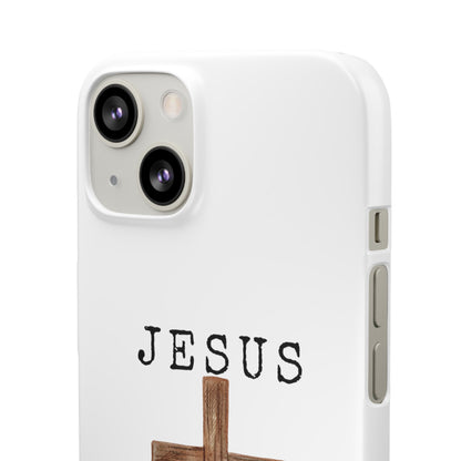 Jesus Saved Me Snap Cases
