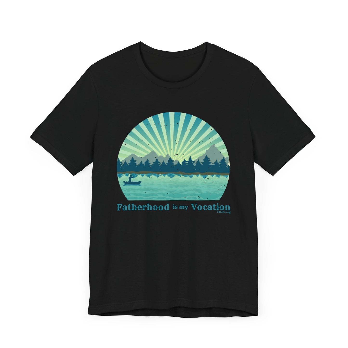 "Fatherhood is my Vocation" (lake) Unisex Jersey Short Sleeve Tee