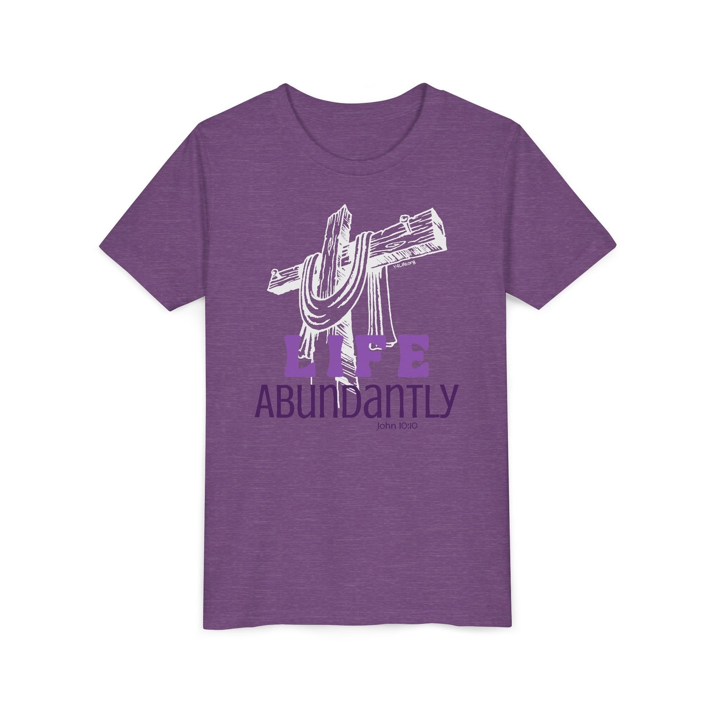 Life Abundantly Monochrome Youth Short Sleeve Tee