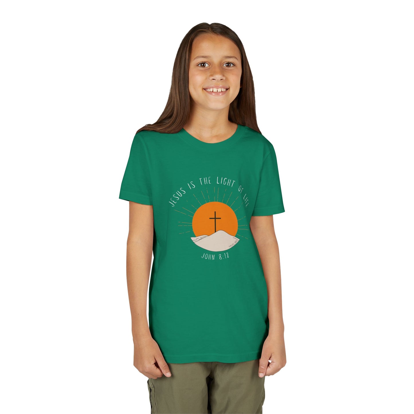 John 8:12 Youth Short Sleeve Tee