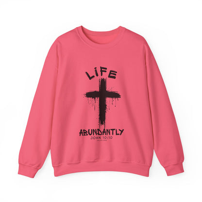 Life Abundantly Single Color Crewneck Sweatshirt