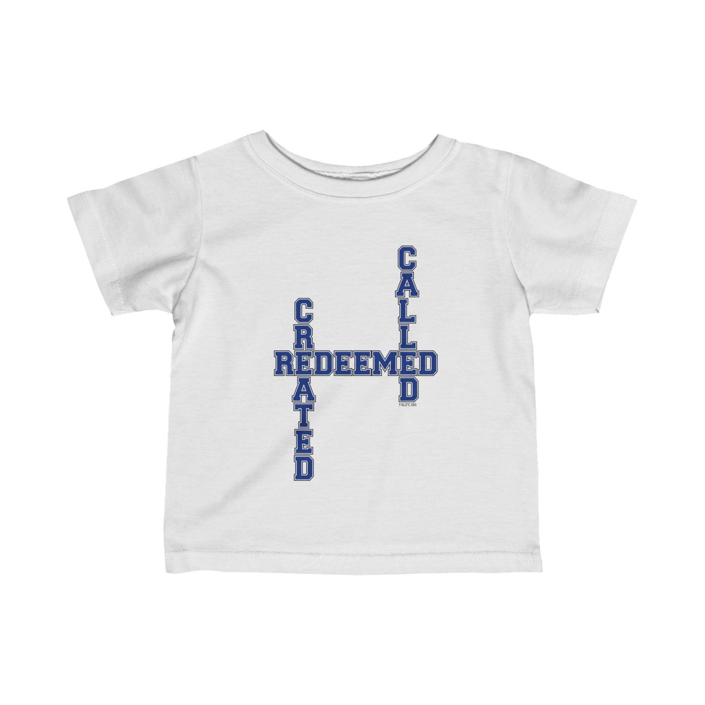 Varsity Created, Redeemed, Called Crossword Infant Jersey Tee