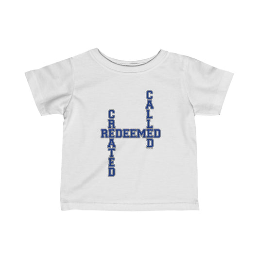 Varsity Created, Redeemed, Called Crossword Infant Jersey Tee