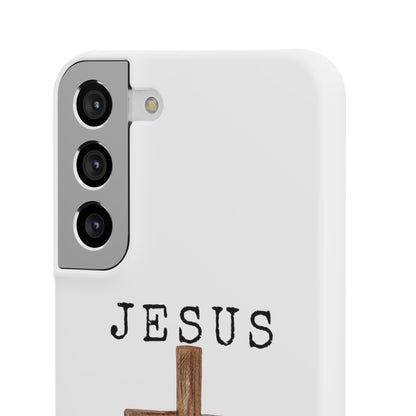Jesus Saved Me Snap Cases