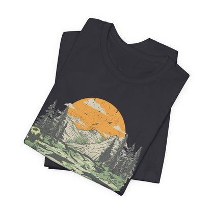 "Fatherhood is my Vocation" (mountains) Unisex Jersey Short Sleeve Tee