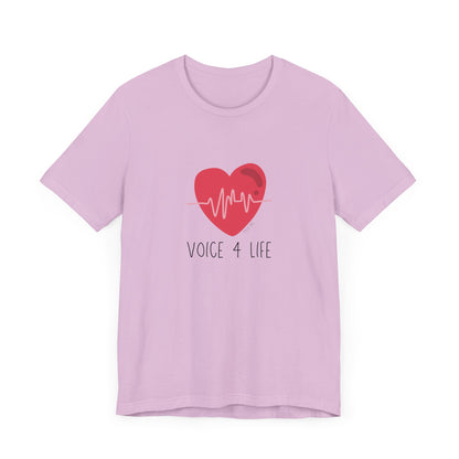 Voice 4 Life (Heartbeat) Short Sleeve T-Shirt