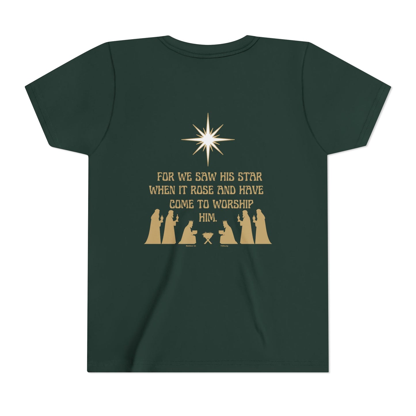 For We Saw His Star Youth Short Sleeve Tee