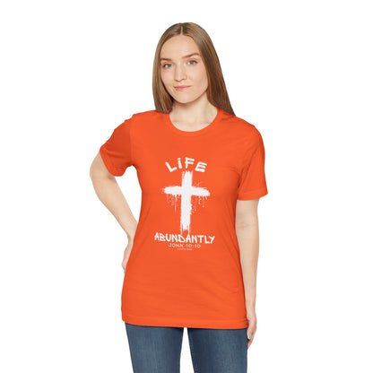 Life Abundantly Single Color Short Sleeve Tee
