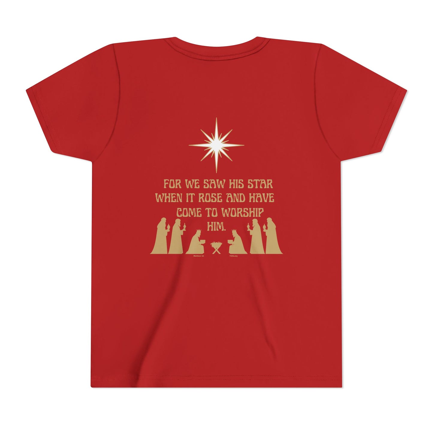 For We Saw His Star Youth Short Sleeve Tee